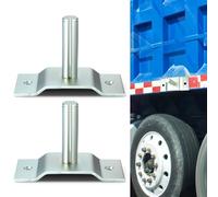 Otoolling 2 Pack Aluminum Pivot Pin for 4 Spring Dump Truck Tarp System Two Bolt-on Holes Compatible with Most of The Systems Galvanized Corrosion Resistant Steel Construction
