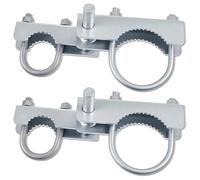 Otoolling 2 Pack Chain Link Gate Hinge, 180 Degree Hinge for Chain Link Fence Heavy Duty Commercial Gate Latch for 2-3/8" OD Post/Pipe & 1-5/8" Thru 1-7/8" Frames, Galvanized Steel