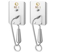 Otoolling 2 Pack No 1 Stainless Steel Fishing Trolling Planer, 4.75 Inch Diving Planer Board with Metal Wire Arm and Ring Connector for Saltwater Lure Depth Control, Mackerel Bluefish Wahoo Tuna