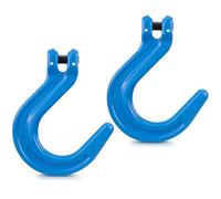 Otoolling 2 Pcs 3/8'' Grade 100 Clevis Foundry Hook with Pin Clevis Chain Hook Wll 8800 Lbs Bs 35200 Lbs Heavy Duty Tow for Chain Cable Lifting