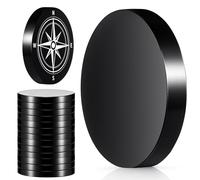 Otoolling 20 Pack 1 1/4" Black 304 Stainless Steel Coin Blanks Heavy Duty 1/6" Thick Blank Challenge Coins for Laser Engraving Hand Stamping DIY Crafts Birthday Travel Commemorative Collection