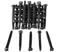 Otoolling 25 Pcs Antique Rose Head Nail Decorative Wrought Head Nails Jesus Crucifixion Hand Forged for Hanging Furniture Floor Cabinet(2 Inch)