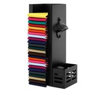 Otoolling 3-in-1 Can Cooler Holder with Bottle Opener Magnetic Cap Catcher, Removable Wall Mounted Beer Bottle Opener for Kitchen Home Bars and Parties, Great Beer Gifts for Men Dad Husband