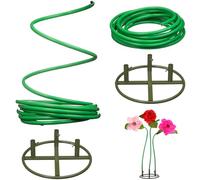 Otoolling 32.8 ft Flexible Pipe for Giant Flowers and Flower Pole Display Stand Base Giant PVC Pipe Stem Tubing for Crafts Floral Wedding Decor Balloon Backdrop Arches Prop DIY Arts(4 Pcs,Green)