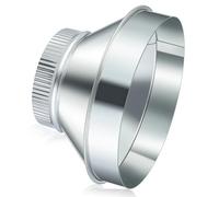 Otoolling 4 Inch to 3 Inch Duct Reducer Increaser Galvanized Steel Air Duct Adapter Round Crimped Pipe Connector Fitting Coupling for HVAC Ventilation Systems