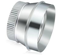 Otoolling 7 Inch to 5 Inch Duct Reducer Increaser Galvanized Steel Air Duct Adapter Round Crimped Pipe Connector Fitting Coupling for HVAC Ventilation Systems