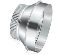 Otoolling 7 Inch to 6 Inch Duct Reducer Increaser Galvanized Steel Air Duct Adapter Round Crimped Pipe Connector Fitting Coupling for HVAC Ventilation Systems