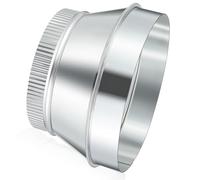 Otoolling 8 Inch to 6 Inch Duct Reducer Increaser Galvanized Steel Air Duct Adapter Round Crimped Pipe Connector Fitting Coupling for HVAC Ventilation Systems