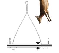 Otoolling Gambrel for Deer Hoist Truck Hitch Hunting Skinning Hanger Stainless Steel Retractable Bottom Tube, 220 Lb+ Load Capacity, for Rabbit and Raccoon Processing