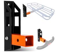 Otoolling Hitch Wall Mount 2" Receiver Bike and Cargo Rack Storage Foldable Garage Organizer Holds up to 350 Lbs, Compatible with Trailer Hitch Bicycle, Ski Racks