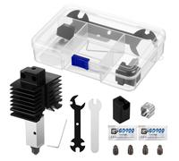 Otoolling HotEnd Kit Compatible with Bambu Lab X1, X1-c X1 Carbon 3D Printers Tool Kit Parts Accessories Hardened Steel Nozzle Thermal Silicone Mounting Clip Storage Case and Multi-Function Wrench