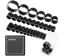 Otoolling Leather Circle Cutter Tool Set 31 Pcs Circle Punch Tools 1-25mm 30 35 40 45 50 55mm Round Leather Cutting Dies for DIY Craft