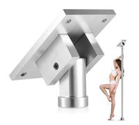 Otoolling Pole Dance Fixed Plate for Slanted Ceilings - Heavy-Duty Aluminum & Steel Mounting Bracket for Stripper Pole Home, Perforated Top Plate, Secure & Stable Installation for Tilted Surfaces