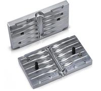Otoolling Soft Plastiс Mold Lure Making Injection Molds Fishing Lures Aluminum Quality Soft Plastic Molds Bait Making Injection Mold for Anglers Fishing Lovers(2'',10 Cavity)