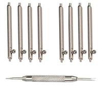 OTOPO 22mm Quick Release Spring Bars Watch pins & Gear S3/Galaxy 46mm/Watch 3 45mm Pins, Stainless Steel Watchs Pins 8PCS Diameter 1.5mm + Spring Bar Tool -22mm