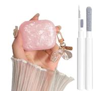 OTOPO for Cute Airpods Pro 3 Gen Case Girl Women 2025 with Cleaner Kit, Glitter Shell Pattern Apple iPod Pro 3rd Generation Protective Cover Skin with Pearl Shell Keychain, Pink