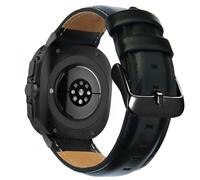 OTOPO Leather Band Compatible Galaxy Watch 8 40mm 44mm/8 Classic 46mm Men Women, No Gaps Genuine Leather Replacement strap with Stainless Steel Buckle for Galaxy Watch 8 Classic Smartwatch Black