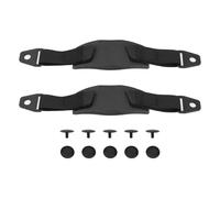 OTOTEC 1 Pair Adjustable Hole Shoes Back Strap Shoelaces Canvas Removable Laces with Fixed Buckle Compatible with Croc Shoes 23.3cm/33.7cm Black