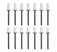 OTOTEC 100pcs 10mmx4.8mm 13mmx4.8mm Blind Rivets Closed End Aluminum Blind Rivets with Steel Mandrel for Repairing Boats Aircraft Machinery Furniture