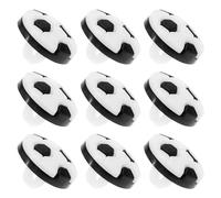 OTOTEC 100pcs Football Cartoon Buttons Acrylic Football Print Button Football Shaped Button Decorative Button for DIY Sewing Clothing Embellishment, Black and White