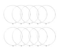 OTOTEC 10Pcs 011 Single High E Electric Guitar String Single Guitar Strings For Electric And Acoustic Electric Guitar Spares Light Tension Good Tone with Ball End, 11 Gauge