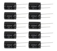 OTOTEC 10pcs 2200uF 35V Aluminum Radial Electrolytic Capacitors 16x25mm RM7.5 105°C