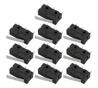 OTOTEC 10Pcs 3 Pin Mini Micro Limit Switch 5A 125/250V Lever Type Micro Switch for Electronic Equipment, KW11-3Z