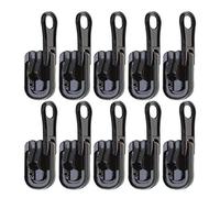 OTOTEC 10Pcs Black 5# Zippers Replacement Reversible Pulls Sliders Zips with U-shape Stop Kit for Outdoor Tents 37x12mm