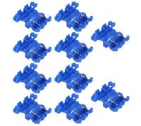 OTOTEC 10pcs Car Self-Stripping In-Line Standard Blade Fuse Holder Replacement Part 32V 20A for Standard Automotive Blade Fuses (FKS) Fit 18-14 AWG Wire