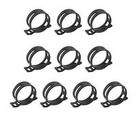 OTOTEC 10pcs Metal Spring Clamps for Automotive Oil Pipes and Water Pipes N90687001 N90655601 N0164031 Compatible with Volkswagen Compatible with Skoda,Black