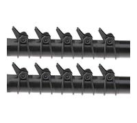 OTOTEC 10x Hooks For Fishing Rod Hook Keeper Fish Rods Tackle Accessory, Plastic + Rubber