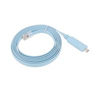 OTOTEC 1Pc Type-C Console Cable TYPE-C to RJ45 Serial Port Debugging Cable for Switches Routers Firewalls Servers Laptops 1.8m Blue
