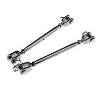 OTOTEC 2 Piece 5mm Stainless Steel Rigging Screw Jaw Closed Body Jaw Turnbuckle Thread