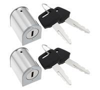 OTOTEC 2 Set Stainless Steel Steering Lock with Keys Compatible with Honda CG125 Motorcycle