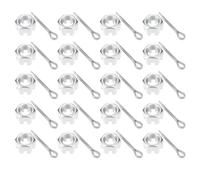 OTOTEC 20 Sets M14x1.5 Castle Nuts Hexagon Slotted Nut Cotter Pin for Furniture Electrical Appliances Industrialization 21x15mm/3.5x50mm