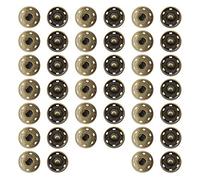 OTOTEC 20 Sets of 25mm Copper Sew On Snap Buttons Press Studs Fasteners for Jackets Windbreakers Sewing Accessories - Antique Bronze