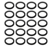 OTOTEC 20PCS Black Rubber Flat Washers 32mm OD 24mm ID 3mm Thickness M24 Flat Washers for Water Butt Tap Faucet Pipe Valve Water Pipe Hose Bolt