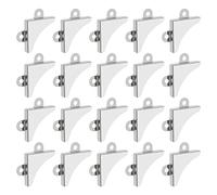 OTOTEC 20Pcs Picture Frame Protection Corners Replacement Mirror Picture Corner Fixing Brackets Metal L Shaped Corner Braces Silver 30.3x5.5mm