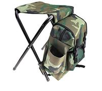 OTOTEC 2in1 Oxford Fishing Tackle Backpack Bag Camping Foldable Stool Seat Chair Set