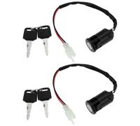 OTOTEC 2Pcs 2-Wire Ignition Key Switch Compatible with Shadow 50cc 70cc 90cc 110cc 125cc 150cc 200cc 250cc Electrical Scooter