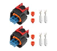 OTOTEC 2pcs 2Pin Automotive Electrical Connector 1928A00517 1928405521 with Terminals Seals for Fuel Injectors