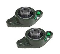 OTOTEC 2Pcs 30MM Bore Dia UCFL206 Outer Spherical Rhombic Flange Bearings With Oil Nozzle 2-Bolt Pillow Block Self-aligning For Machinery Conveying System