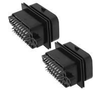 OTOTEC 2Pcs 34 Pin 3-Slots AMP Automotive Waterproof Male Plug Plastic Cable Connector Housing for Most Car Models