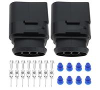 OTOTEC 2pcs 4 Pin Car Sensors Male Connector Kit 1J0973824 Compatible with VW Compatible with AUDI