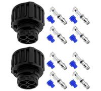 OTOTEC 2Pcs 4Pin Car Twist Lock Connector 1-967325-1 929975-1 Compatible with MAN Mercedes Iveco Daily
