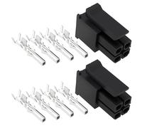 OTOTEC 2Pcs 4Pin Female Receptacle Plug with Terminal Compatible with Molex Micro Fit For most Car