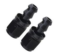OTOTEC 2pcs an 6 Fuel Fitting Adapter JIC Straight Swivel Push-On Barb Tail Fuel Oil Gas Braided Hose Replace Tool