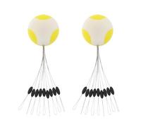 OTOTEC 2Pcs Line Stoppers Float Stops Lure Space Bean Fishing Gear 4.8x1.9mm for 0.8-2mm Wire Diameter