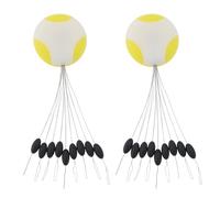 OTOTEC 2Pcs Line Stoppers Float Stops Lure Space Bean Fishing Gear 6.2x2.6mm for 3.0-5.0mm Wire Diameter