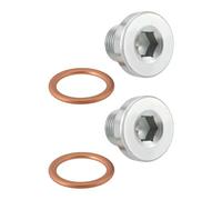 OTOTEC 2Pcs M14x125mm Engine Sump Drain Plug Bolt 1681599 Compatible with Ford Kuga I Compatible with Volvo